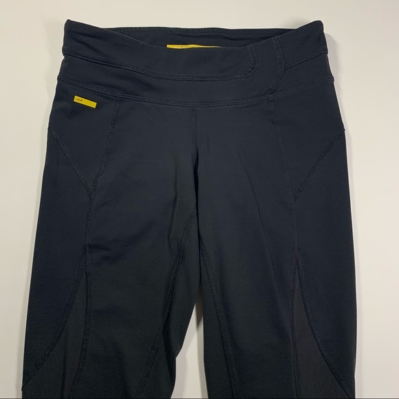 XS Lolë black crop leggings with mesh detailing - Picture 6 of 16